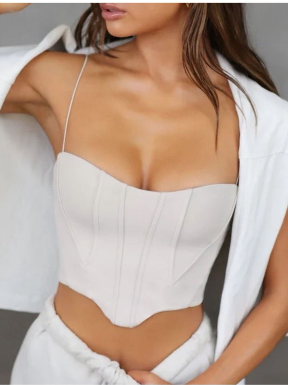 Joah Brown Contour Corset Tank